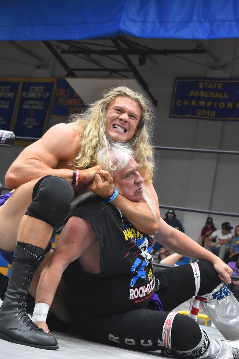WilliamBehrens's tweet photo. Master &amp; Machine (Griff Garrison &amp; Marcus Kross) vs Rock &amp; Roll Express (Ricky Morton &amp; Robert Gibson) 
PWF Richburg, SC 4-23-22
Ref:  Brandon 
https://t.co/P315z1yYzR
#MasterandMachine https://t.co/mlAGtqseds