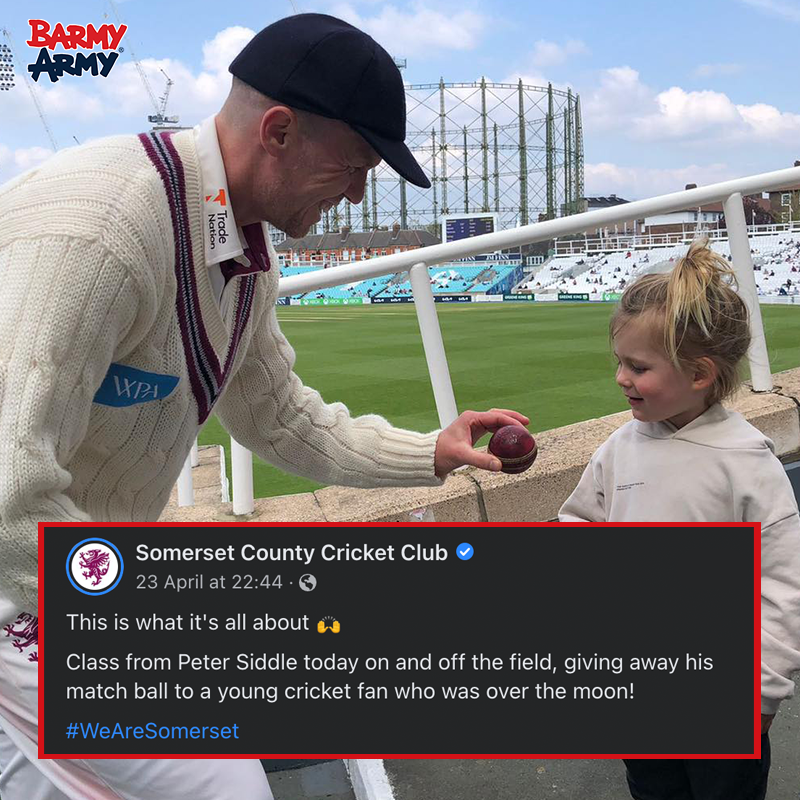 This is amazing from @SomersetCCC's @petersiddle403 🙌

Fine work, even for an Aussie 🤝