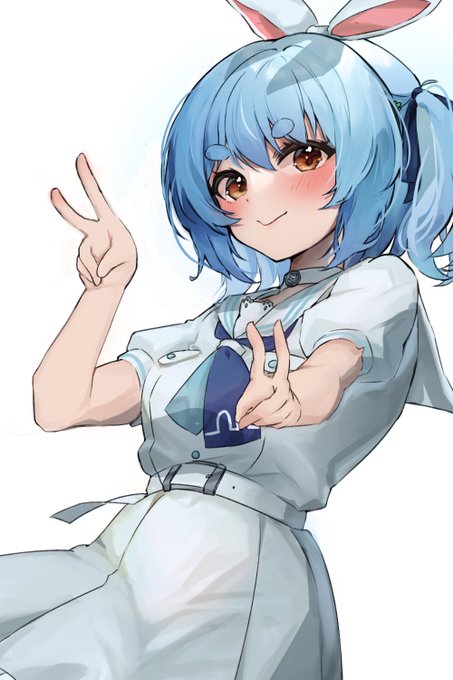 8日目,兎田ぺこら
#ぺこらーと 
#100日チャレンジ 
