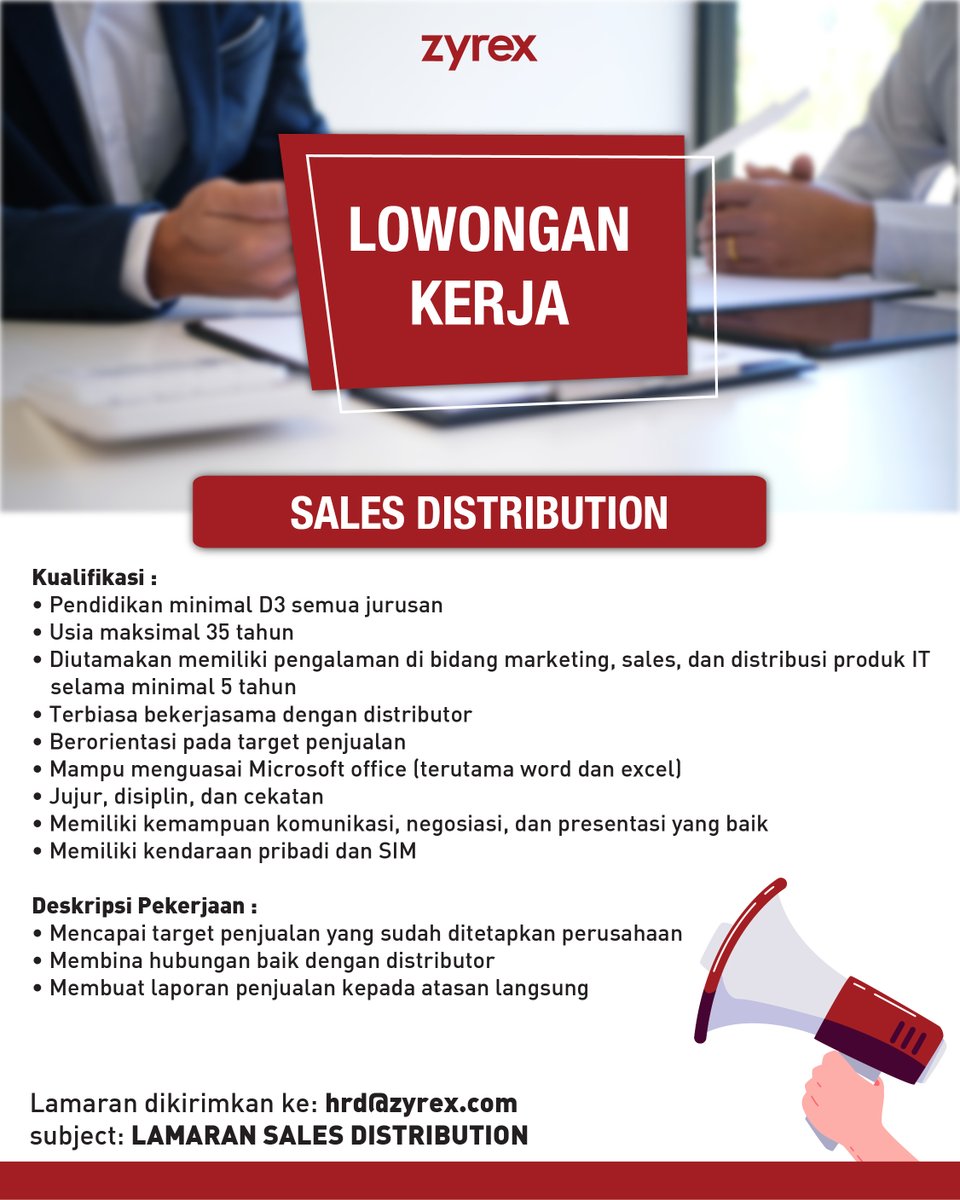 ZyrexIndonesia_'s tweet photo. Lowongan Kerja Zyrex!
#lokerupdate #lowongan #Jakarta https://t.co/zUcEL1eOre