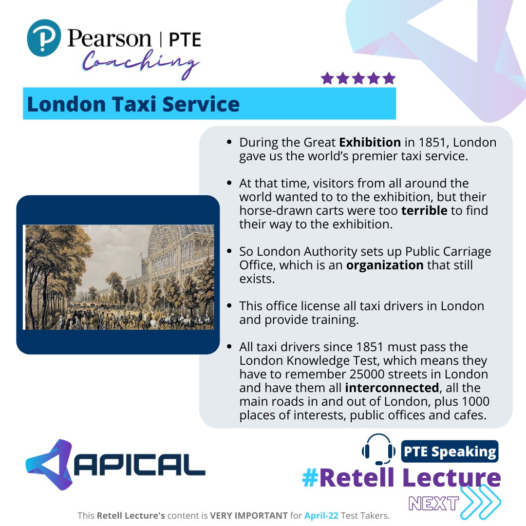 ApicalPortal's tweet photo. Re-tell Lecture adds 23% score on the Speaking section and 18% on Listening Section. 
👉Practice Re-tell Lecture in on Apical LMS! 
💎Follow us on Facebook for more: https://t.co/NmKVUmxREn 
#pte #pteonlinecoaching #ptepreparation #pteonline #apica https://t.co/cC6eeu57sz