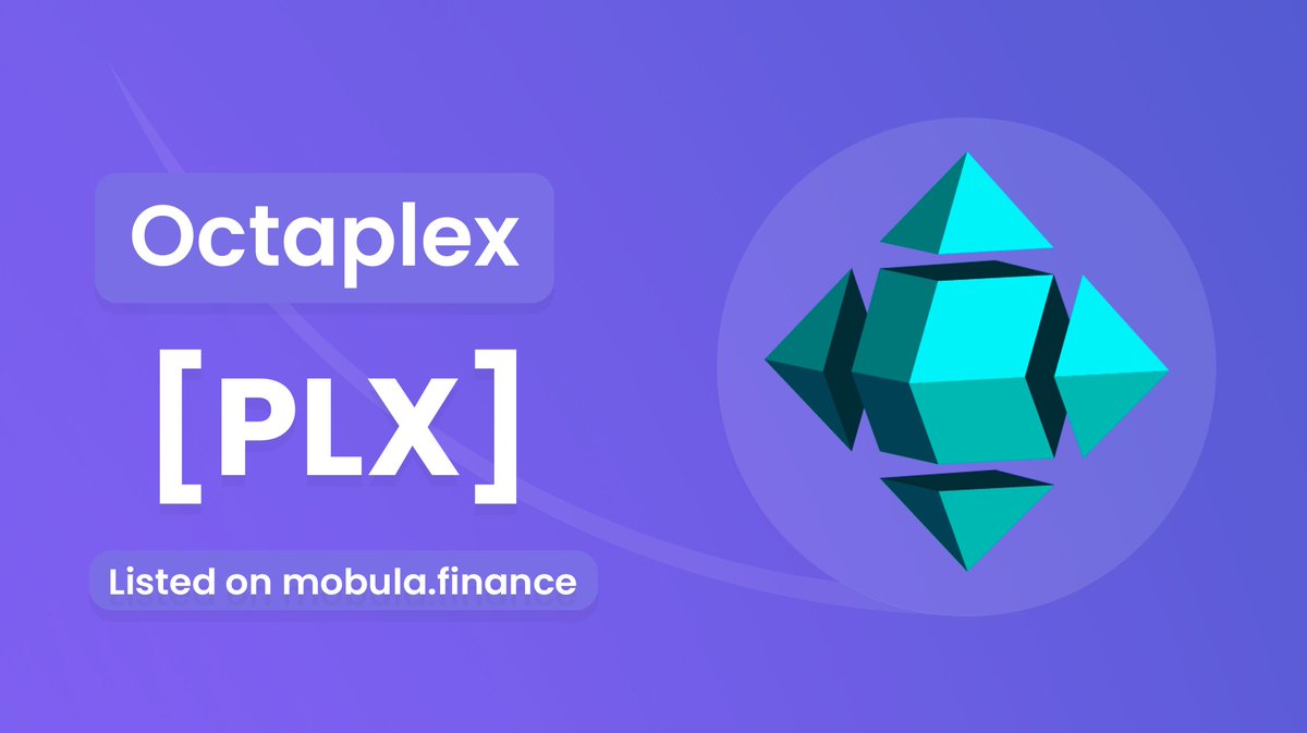 Mobulaio's tweet image. @OctaplexNetwork has been listed on Mobula!

Octaplex is an ecosystem network backed by the unique frictionless yield token $PLX.

👉 List a crypto-asset : app.mobula.finance/list