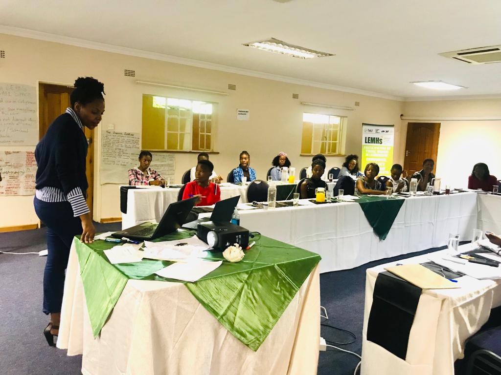 tagalife's tweet photo. Today, Godess Bvukutwa training the young women and girls on "Young women in Governance and Democracy." It is important for young women and girls to participate in politics, as it facilitates women's direct engagement in public. @GlobalFundWomen @awdf01 @Nyarimash
#LEMHster https://t.co/sqAPyuxYgB