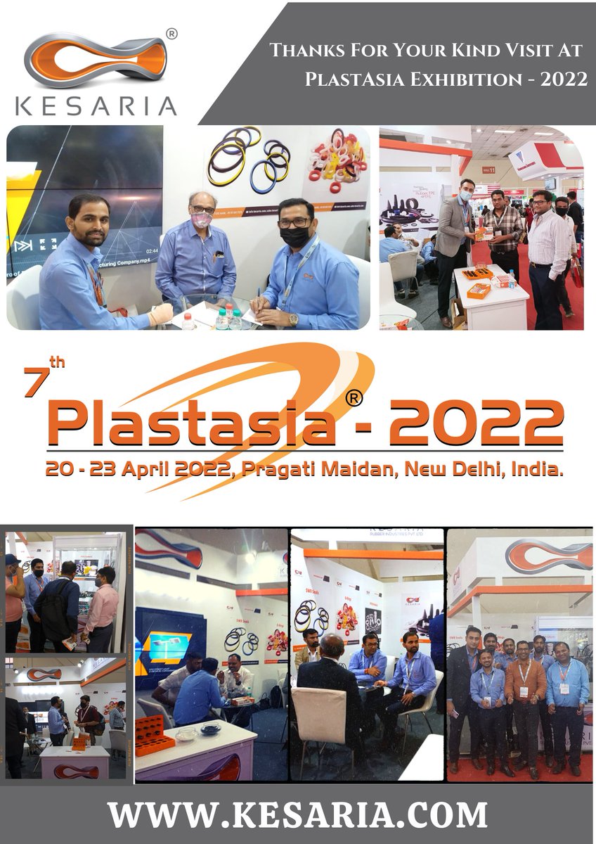 KesariaRubber's tweet photo. Team Kesaria Rubber Industries Pvt. Ltd. Heartly Thanks You for Your Kind Visit to our stall at PlatstAsia Exhibition - 2022.

For more detail pls visit: https://t.co/kmjS9dUG4d

#plastasia #plastasia2022 #kesaria #kesariarubberindustries https://t.co/F6PEra2R34