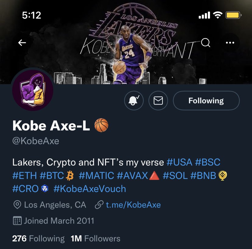 Twiceyoo2's tweet photo. @jiims @KobeAxe Done! for proof https://t.co/ctoyToLHaJ