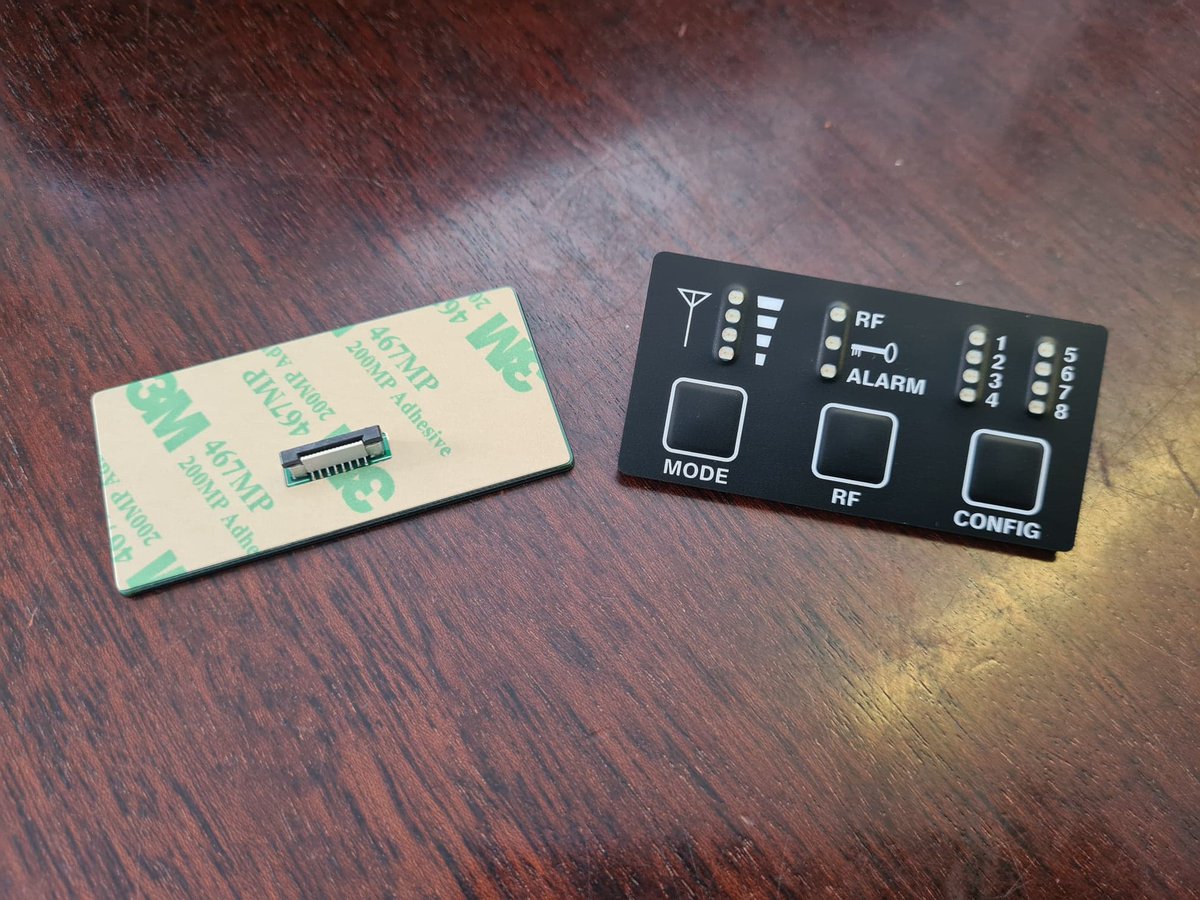 MKC_UK's tweet photo. #PCB based #membranekeypad with embedded LEDs, pillow embossed & metal dome tactile switch positions + a full face rear adhesive.
dan@membrane-keyboards.com
mike.walker@membrane-keyboards.com
#hmi #electronics #design #engineering #interface #membraneswitch #membranekeyboard https://t.co/GNJPXWq5IY