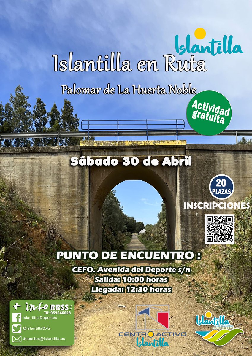 IslantillaDxts's tweet photo. 'Islantilla en Ruta', Palomar de la Huerta Noble.

Nos acercamos a conocer el columbario más grande de Europa, declarado Bien de Interés Cultural y Lugar de Interés Etnológico, desde 2004.

Sábado 30 Abril.

Más info e inscripciones:
https://t.co/bxRbSHd085 https://t.co/KifXMY2yUJ