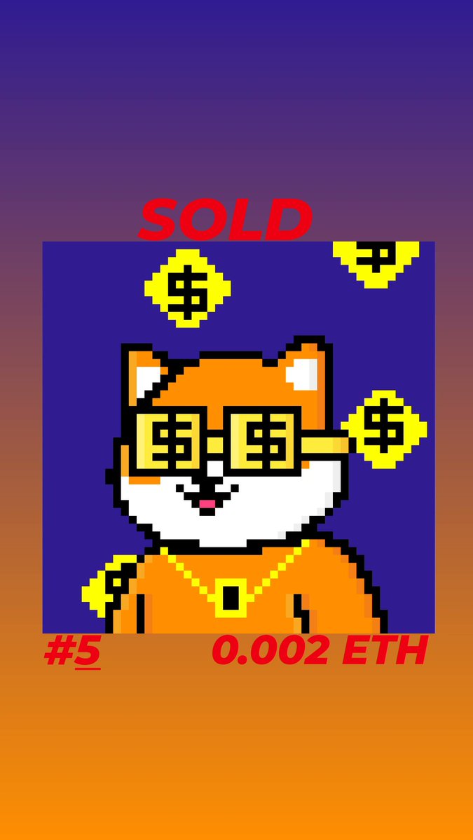 Pixel Shibas #5 🐱

SOLD!!!

💸 0.002 ETH
⛽Polygon Blockchain

#nft #nftart #nftcollector #nftartists #nftdrop #roadmap #nftcollectibles #nfts #opensea #nftmagazine #nftcommunity #nftartgallery #nftartwork #nftpixelart #nftgiveaway #nftsale #nftcollectible #pixelart #digitalart