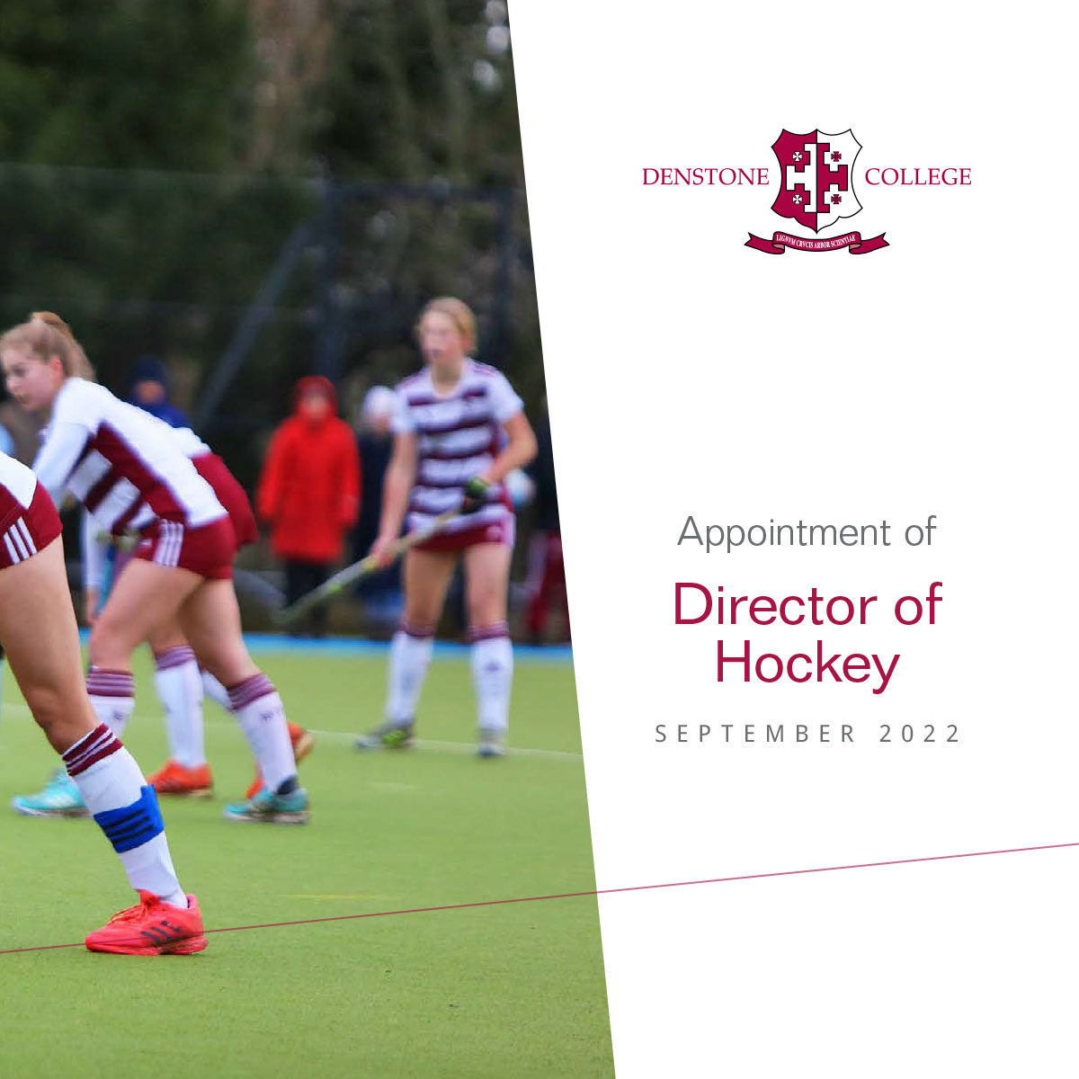 We are delighted to be working alongside Denstone College to appoint a Director of Hockey. The school seeks an inspiring, enthusiastic person with a background in the game, ideally as player and coach. Full details at jobsinsport.online/job/146/direct… #jobsinsport #hockey #schoolsport