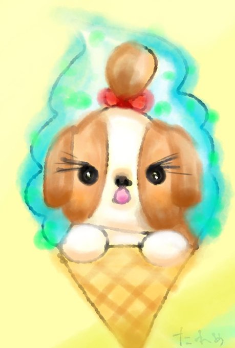 シーズー犬のtwitterイラスト検索結果