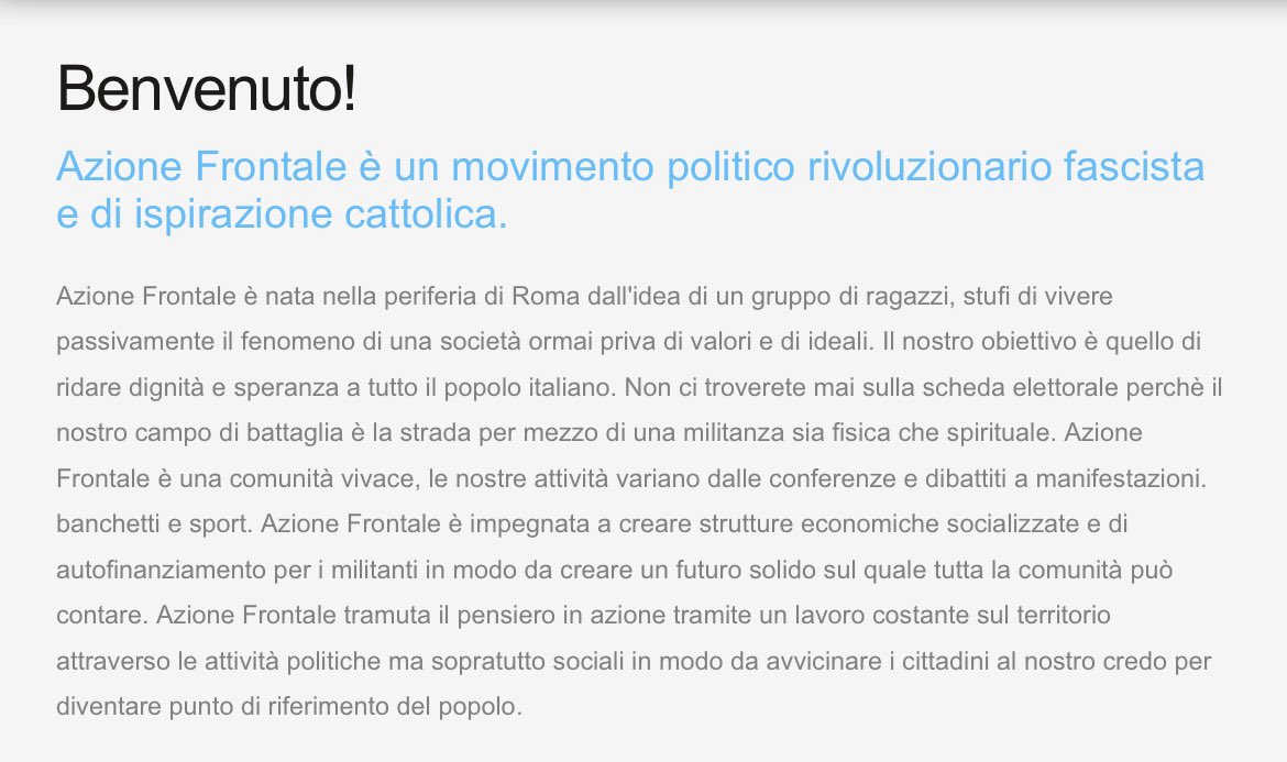 irenuzz's tweet photo. Sito web di Azione Frontale… 
Non servono altre parole 
Buon #25Aprile 
Viva la libertà https://t.co/l7va7Ees2m