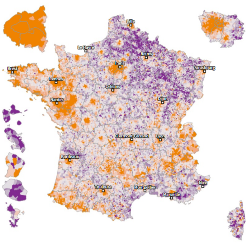 Le_Figaro's tweet photo. Présidentielle 2022 : retrouvez les résultats de votre ville sur notre carte !
