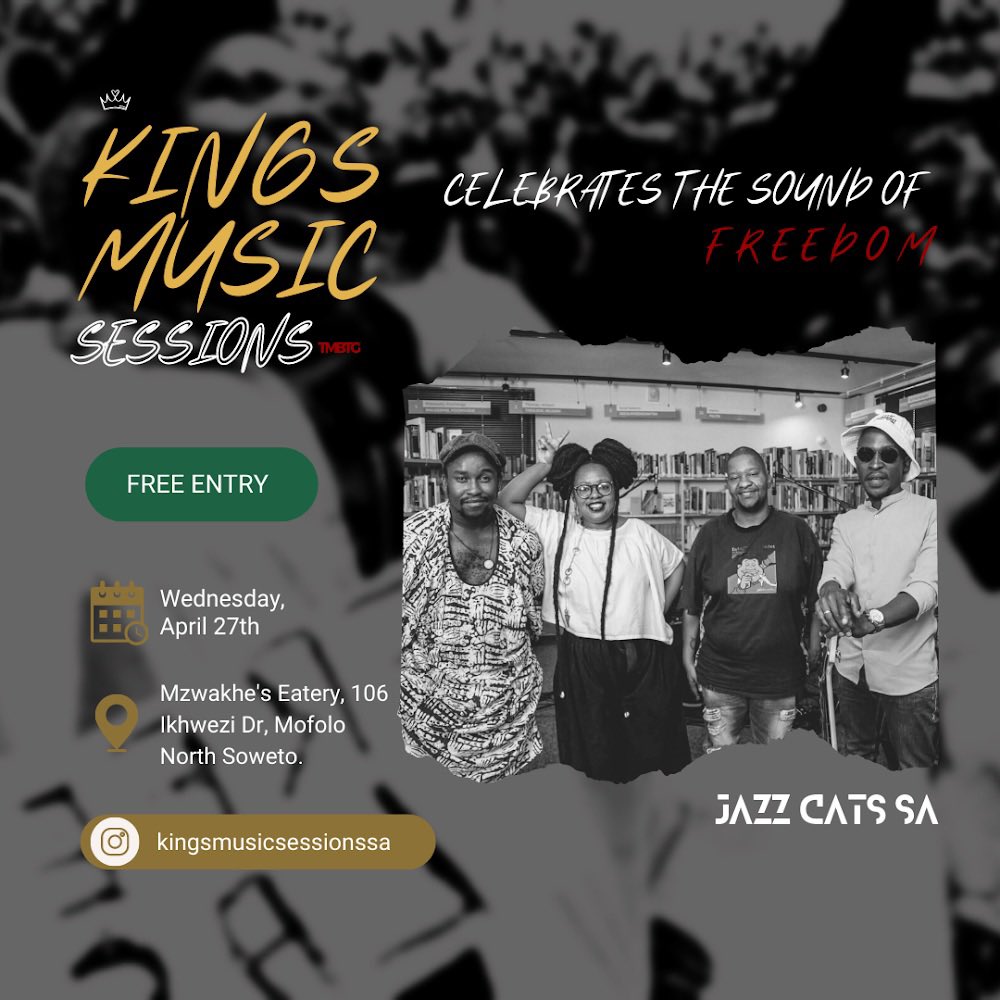 kingsmusicglory's tweet photo. Celebrating the sound of freedom with #JazzCatsSA 🕊 https://t.co/Gy3kIgyGhN