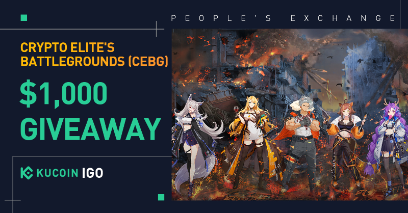 kucoincom's tweet photo. Are you ready for the #IGO with #CEBG?

🔶 Limited 8⃣0⃣0⃣0⃣ Genesis #NFTs 🔶

⏰ 2022/04/25 11:30am - 2022/04/30 12:00pm (UTC)

💰 $1,000 GIVEAWAY 💰 

✅ Follow @kucoincom @CEBG_GAME 

✅ RT with #KuCoinIGO #CEBG &amp; tag 3 friends

🎁 10 winners will each receive 100 $USDT