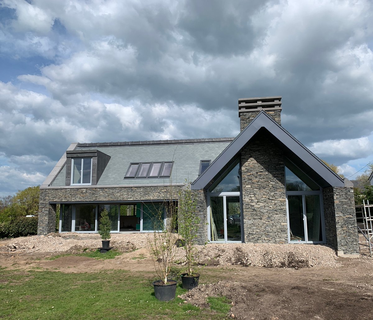 Great to see our design, currently under construction, nearly finished, even got a hug from the client! Looking forward to see the finished article. 

#home #dreamhome #architecture #housedesign #construction #architectdesigned #luxuryhome  #lancashire #charteredarchitects