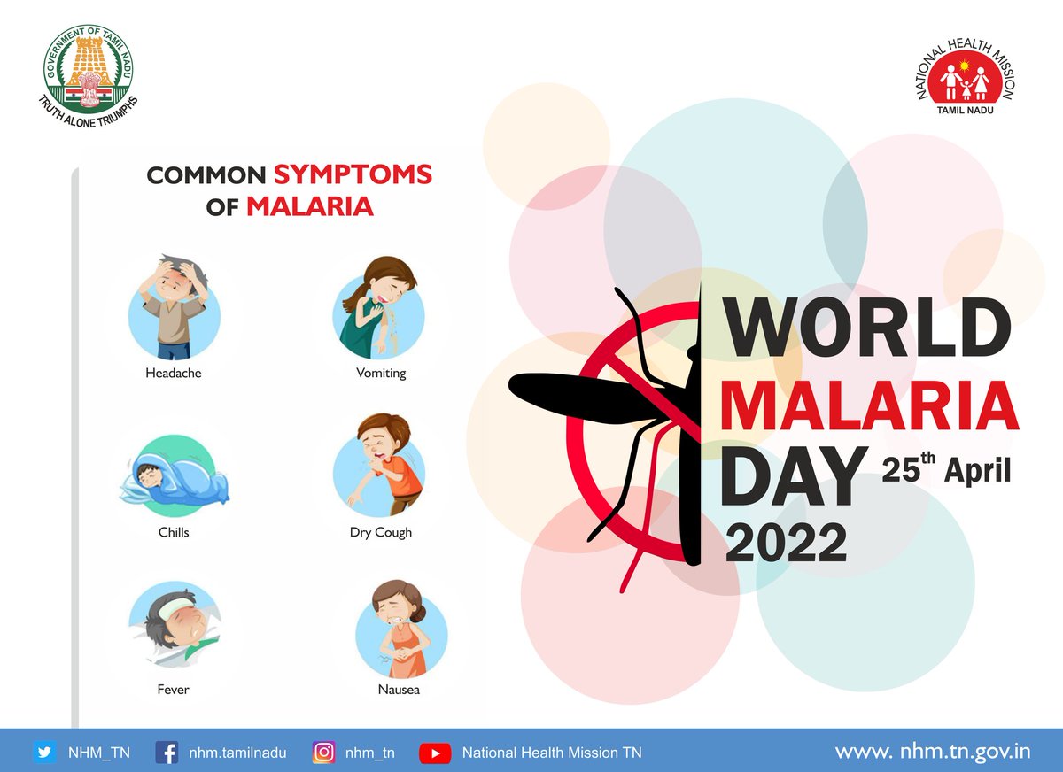 Today, #MalariaDay2022 is being observed under the theme 'Harness innovation to reduce the malaria disease burden and save lives' #MalariaDay #EndMalaria @MoHFW_INDIA @PIB_India @pibchennai @dphrelief @104_GoTN @RAKRI1