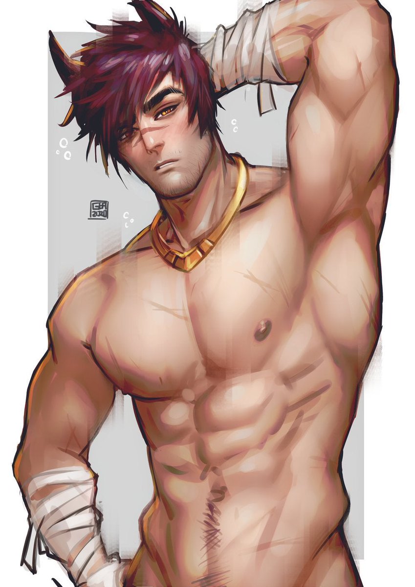 BicepBastard's tweet photo. [No tappin' out in my pit.]

 •  Male [He/Him]
 •  Homosexual
 •  6'5
 •  Pit fighter, Boss
 •  Switch Top/bottom [70/30]
 •  Selective
 •  DMs always open.

[#LewdRP] https://t.co/9D1tIO4TkW