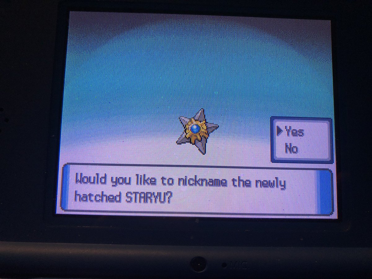 Shiny Staryu in Pearl after 2543 eggs #eggmonth