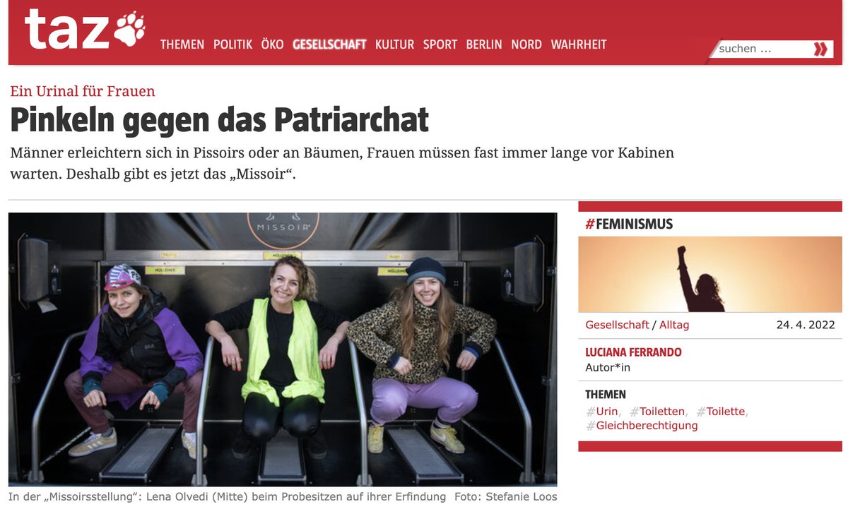 "Pinkeln gegen das Patriarchat"