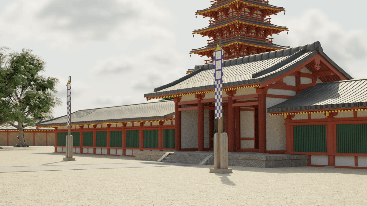 affexionAR's tweet photo. 【3Dモデル制作】『国分寺』の3Dモデルを制作しました。モバイルアプリでも使用できるようなるべくローポリで制作しています。制作ブログ→https://t.co/yUrw5O6Veg
#Blender3d #blender #b3d https://t.co/a9v5sAXA1E