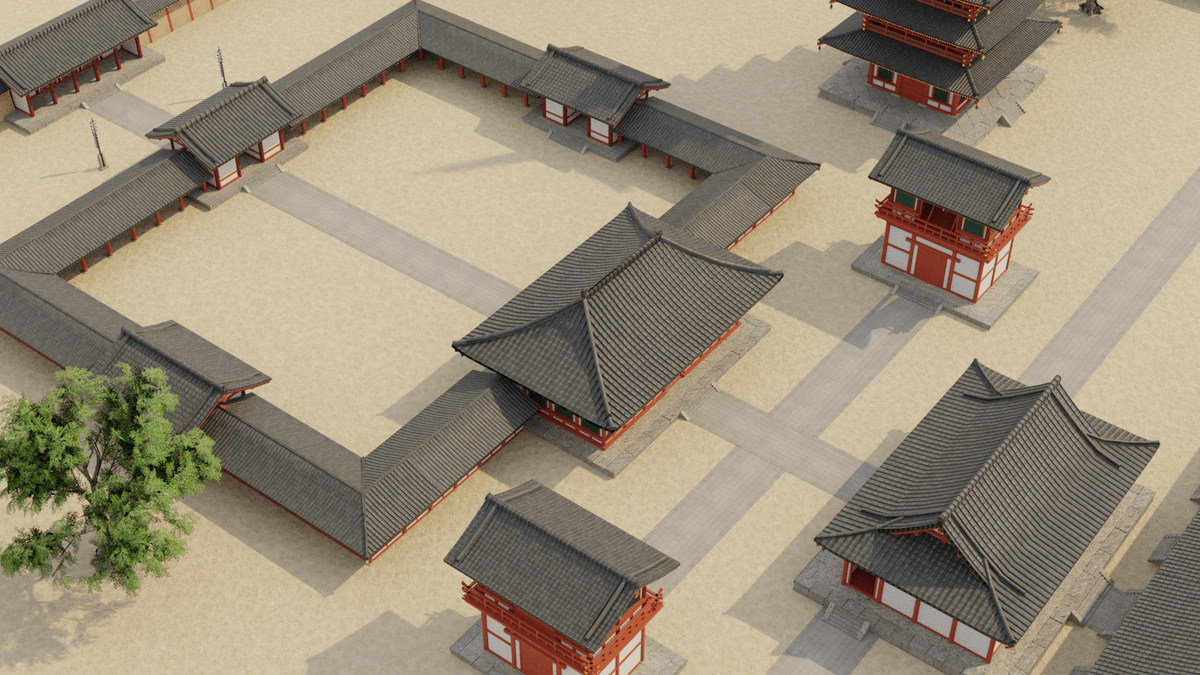 affexionAR's tweet photo. 【3Dモデル制作】『国分寺』の3Dモデルを制作しました。モバイルアプリでも使用できるようなるべくローポリで制作しています。制作ブログ→https://t.co/yUrw5O6Veg
#Blender3d #blender #b3d https://t.co/a9v5sAXA1E