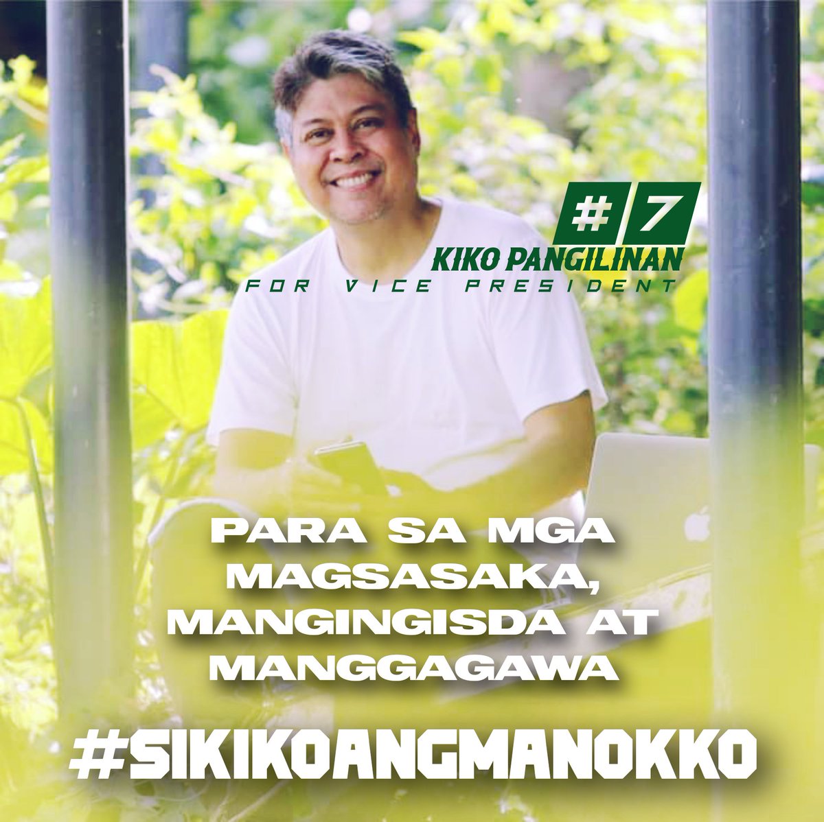 Guys always remember, #IsamaSiKiko.

Para sa mga magsasaka, mangingisda at manggagawa, Leni and KIKO for the win! 🍀💚

#SiKikoAngManokKo
#LeniKikoAllTheWay 
#7KikoPangilinanVicePresident