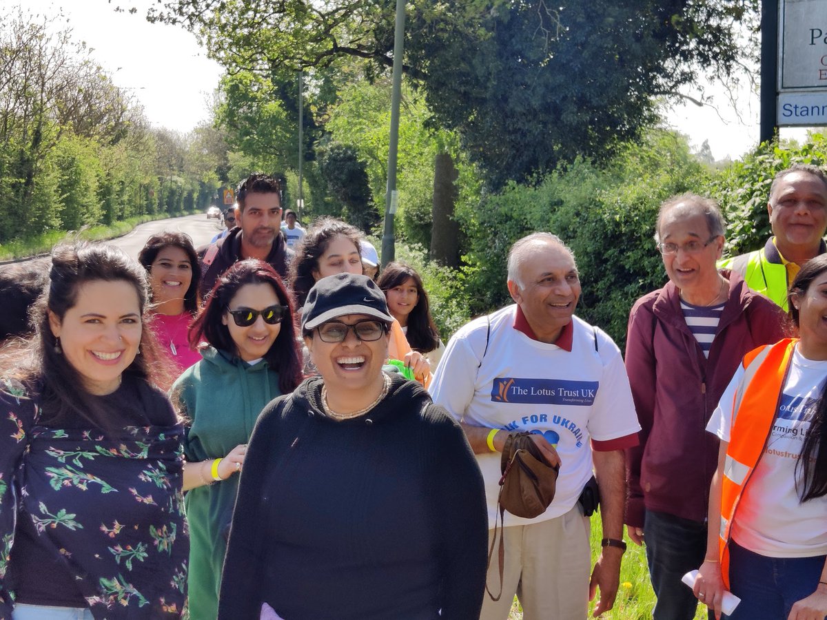 Students and staff participated in Walk for Ukraine this weekend. Organised by The Lotus Trust, the six mile walk from Krishna Avanti Primary School, Harrow, to Bhaktivedanta Manor aimed to raise £75k to help provide humanitarian aid to people affected by the #Ukraine crisis.