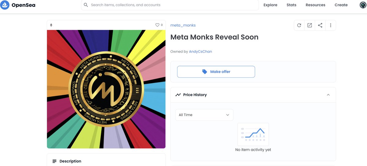MonksMeta's tweet photo. #congratulations 2 the latest #nftdiscord member
@AndyCsChan
On winning the free #NFTGiveaway.welcome to the #metamonks club.
Don't miss out on more free #NFTGiveaways join our #discord now.
Go on what you waiting for,Find ur #innerMonk.
333 Mint in #discord #333club #FYIM https://t.co/0SDJUY05Da