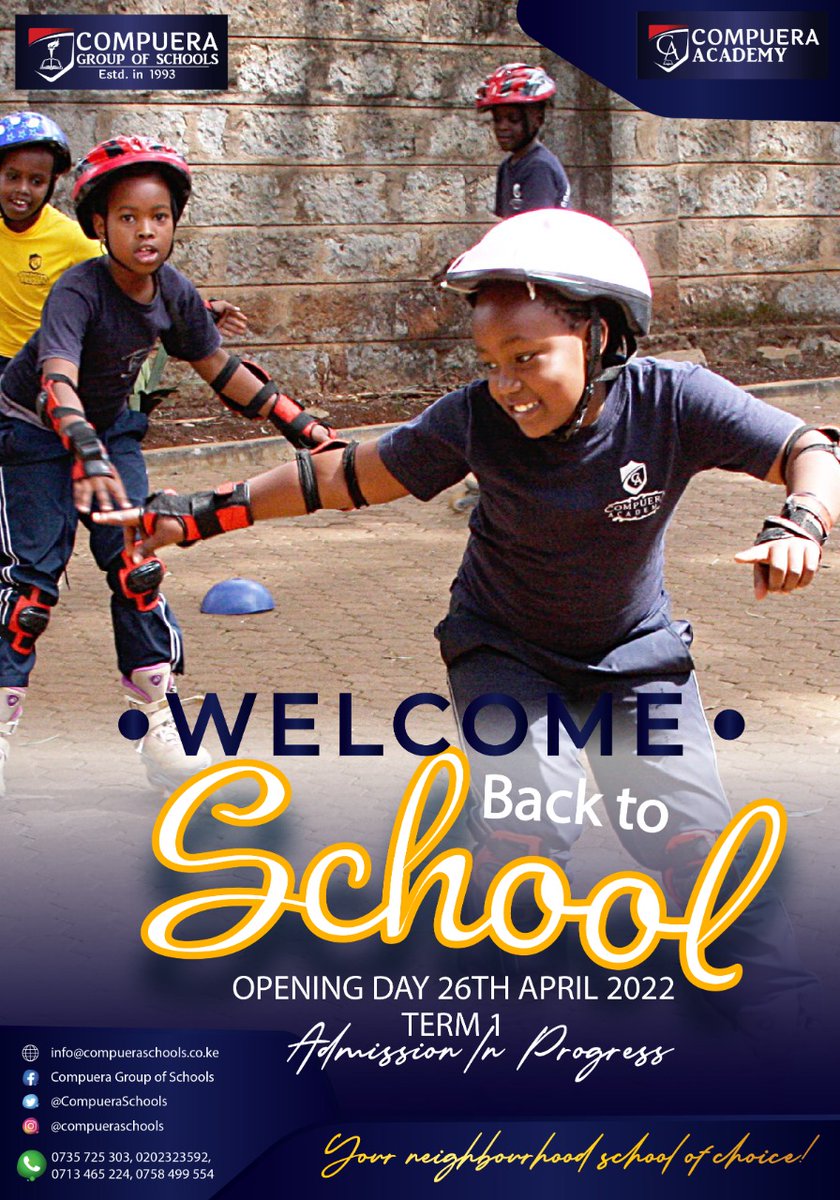 CompueraSchools's tweet photo. Welcome back to school for new academic year 2022

#CBCchampion
#admissioninprogress https://t.co/v8Rre6teZc