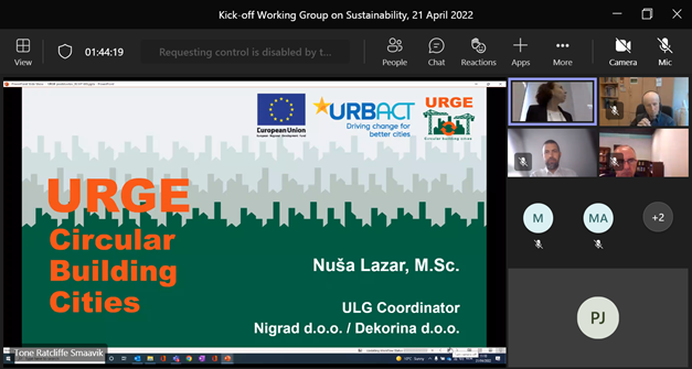 I presented our <a href="/URGE_URBACT/">URGE - Circular building cities</a> project (<a href="/URBACT/">URBACT</a> scheme), all our efforts, and activities at #ELGIP (European Large Geotechnical Institutes Platform: lnkd.in/e4uxMTQx) at their kick-off meeting of the working group on #Sustainability. Thank you for the invitation.