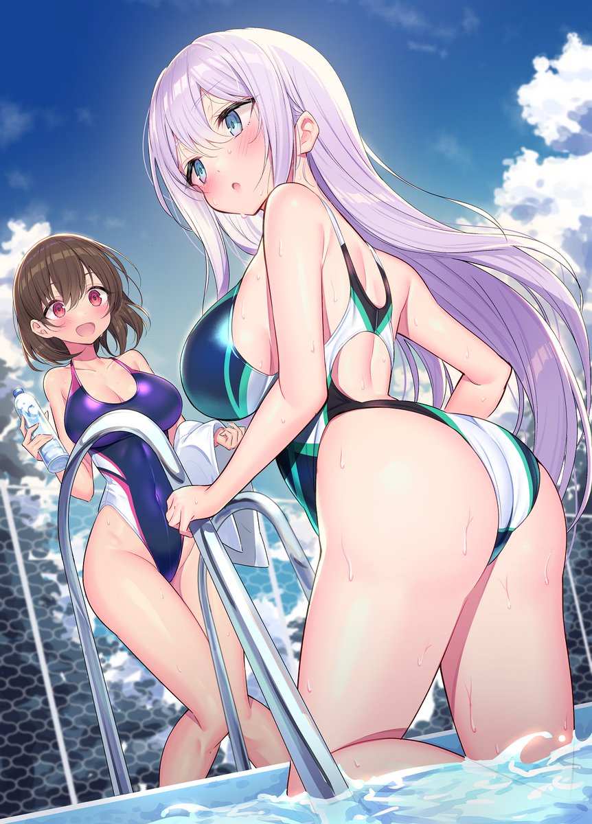 #暑い日は水着が見たい
まずはうちの子👙で涼む 