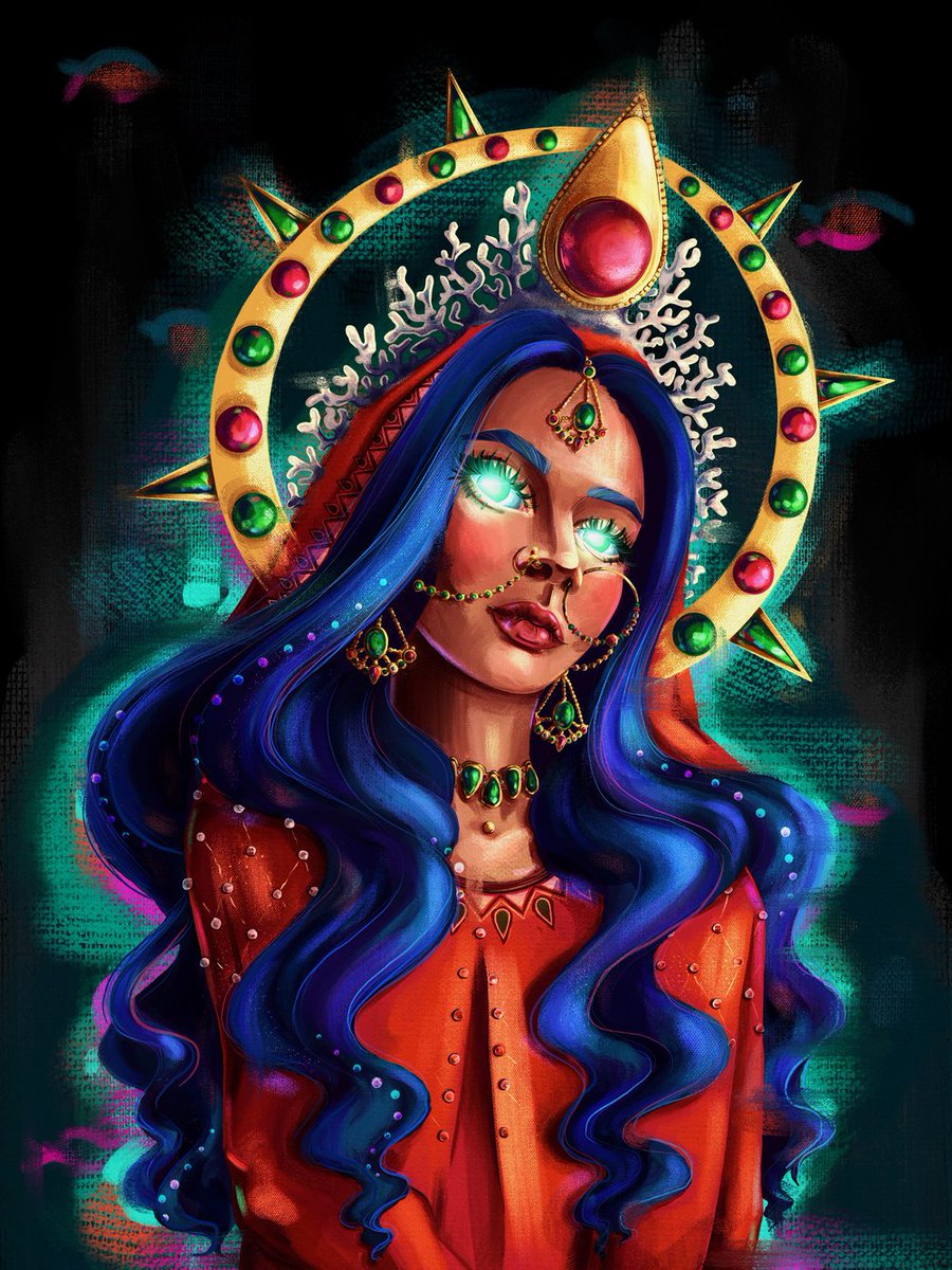 My new artwork in my favorite collection✨
Ocean girl #4 - Indian via @signArtApp -  mainnet.sign-art.app/user/3PN88mEye… #mysticalart #oceangirl #fantasygirl #beautygirlart #digitaloil #NFT #SignArt #nftfamily