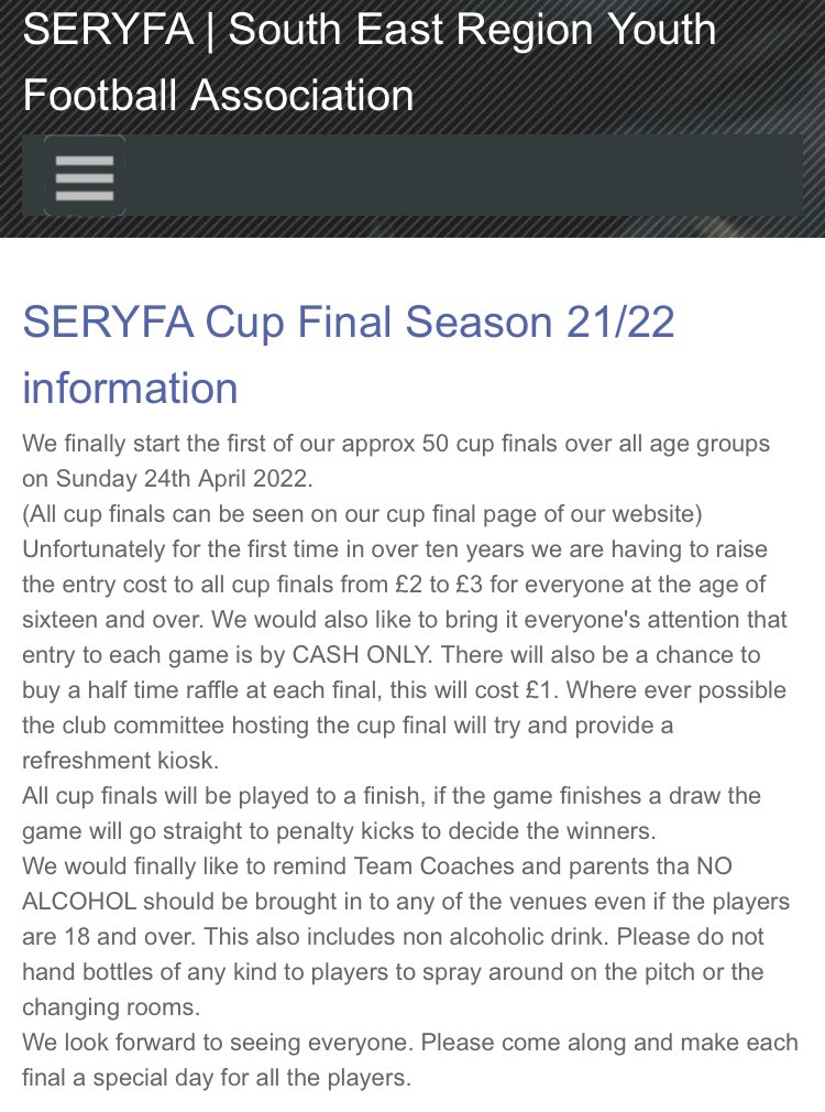 U13s Ken Ritchie Cup Final Sunday 1st May 11am KO shar.es/aWLDgo