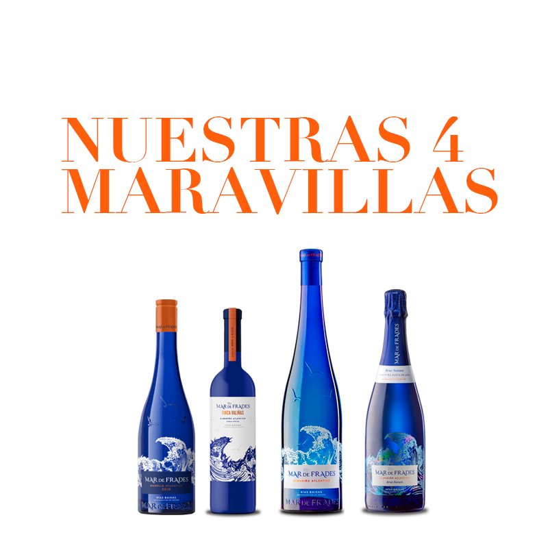 ¿Conoces ya nuestras 4 maravillas? ¿Te imaginas una quinta?
No nos pierdas de vista que traemos novedades muy pronto!!

#MardeFrades #Albariño #DoriasBaixas