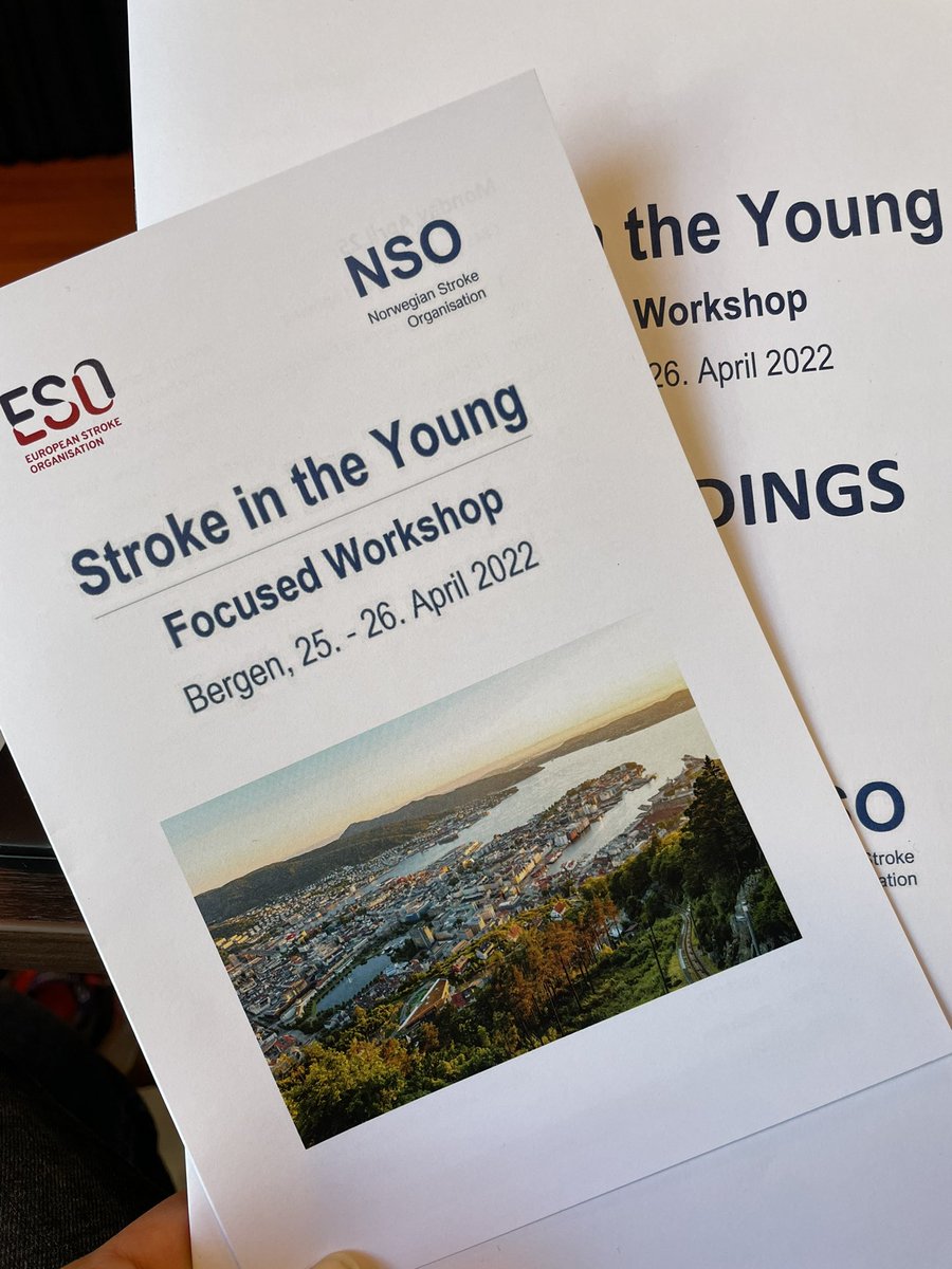 The first-ever ESO focused workshop is on in Bergen, Norway! We are excited to finally meet with our good friends and colleagues again in person - spreading the knowledge and networking on the field of Stroke in the Young. <a href="/ESOstroke/">European Stroke Org</a> <a href="/OrgStroke/">Norwegian Stroke Org</a> <a href="/Bergen_Stroke/">BSRG</a>