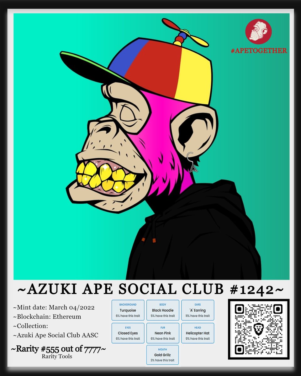 Diggerdugg's tweet photo. GM @AzukiApeSC and fam!
Hope all you fkn awesome people involved with this
#NFTproject have a totally awesome day! Keep the rain away, Don't know if i'll be so lucky 😂🌧️
#ApeFollowApe #ApeTogether #Apetogetherstrong #AvolveTogether #NFTs #NFT #NFTCommunity
#LFG #NFTGiveaway https://t.co/3dXkhfQNIc