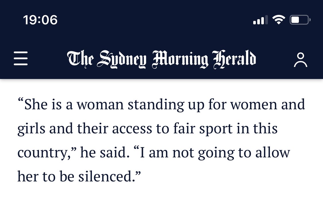 I’m a woman standing up for women &amp; girls and their access to safety, respect &amp; equity in this country. Have done for 10+ years. 

In October 2020 the PM’s office rang to admonish me for my advocacy to that end.

Why <a href="/ScottMorrisonMP/">Not ScoMo</a> was it ok for me to be silenced? #auspol