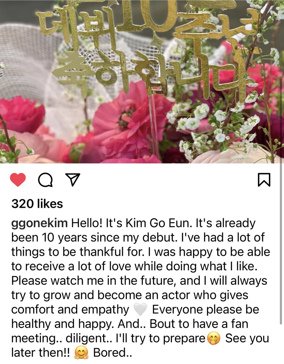Celinapooja's tweet photo. Congratulations on your 10th Debut Anniversary.. You truly deserve every bit of this coming your way ๐ฅฐโค๏ธ
#KimGoEun #10YearsWithKimGoeun https://t.co/EWBjqgsqSf