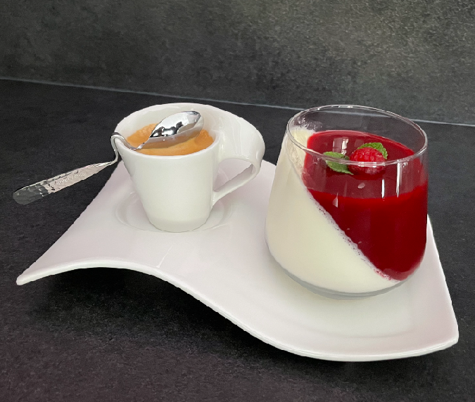 P_Mougin's tweet photo. Un grand 👏 à tous les participants et félicitations à Maud pour sa magnifique photo d'une panna cotta préparée avec soin ! Elle remporte le concours organisé par le @College54 pour tous les élèves de 4ème italianistes 🏆➡️https://t.co/baNrB0Vn6a https://t.co/Qpq4ZCC5tH
