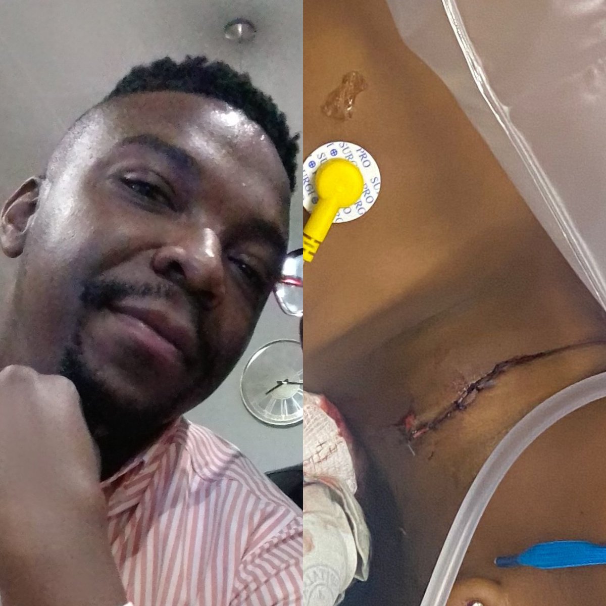 phetoloseroka's tweet photo. Please help us find this monster and coward😡 Tony Sipho Nkosi, from Pretoria,, Mamelodi west, A4 he sliced my 9 year old niece with a knife, execution style, any info on his whereabouts would be appreciated, contact +27 76 922 1333; 0727264320, please retweet 🙏😭#SenzoMeyiwa https://t.co/U31qJlMJ7K