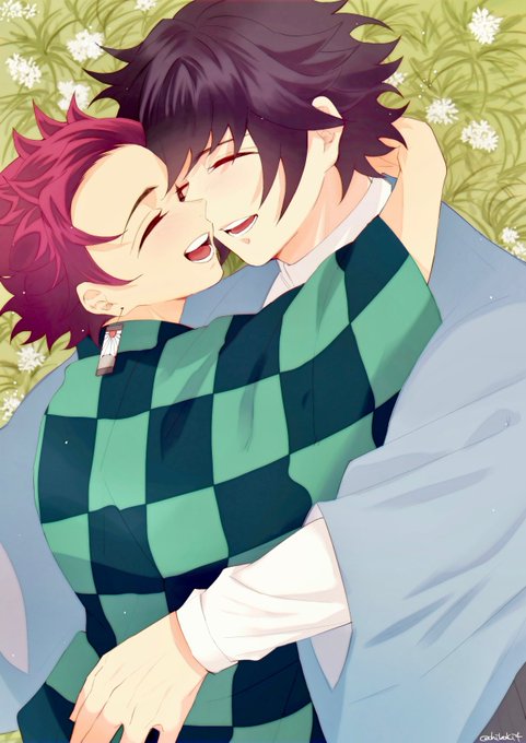 ちばきさんがTwitterに投稿した竈門炭治郎(鬼滅の刃)のイラスト。