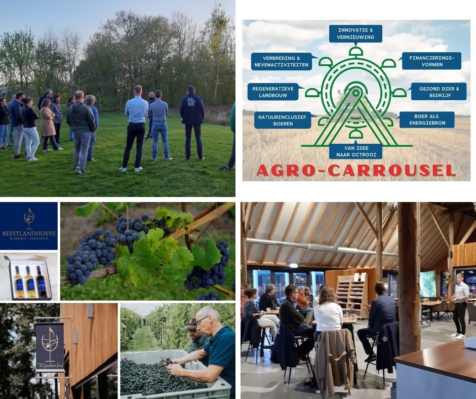 Voor de Agro-Carrouselbijeenkomst met als thema Verbreding &amp; Nevenactiviteiten, waren we te gast bij De Reestlandhoeve in Balkbrug. Ondernemer John Huisman deelde zijn kennis en ervaringen de nevenactiviteiten op zijn erf, met de aanwezige collega-ondernemers.