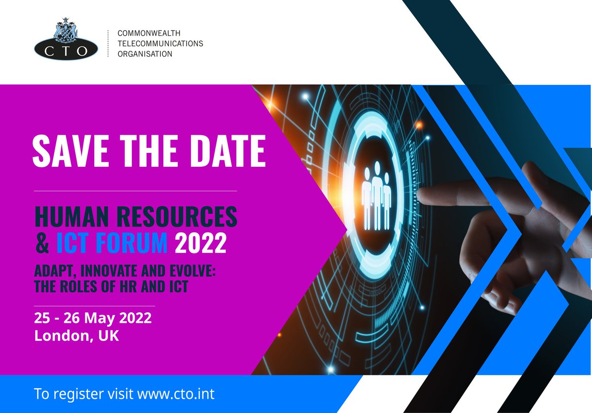 Registration for the #Commonwealth HR &amp; ICT forum 2022 is live!

Follow the link to to experience the most influential HR event in the commonwealth and interact with some of the biggest names in the #HR industry: bit.ly/3rKkPmT