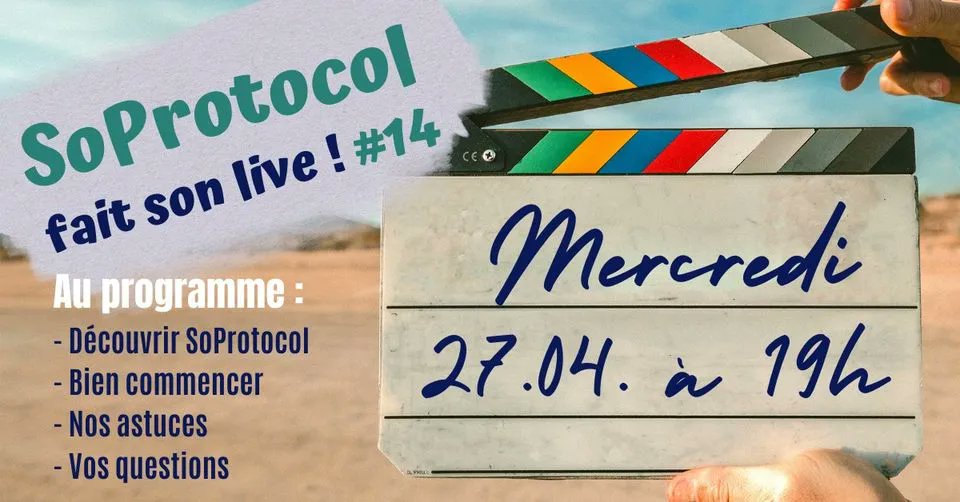 soprotocol's tweet photo. Bonjour,
‼ Il reste encore quelques places pour notre Webinaire de  mercredi à 19h
Nous sommes heureux de vous retrouver pour vous faire découvrir Soprotocol
Vous avez oublié de réserver votre place, voici le lien: https://t.co/r7XpW47mE1
Belle journée
L'équipe SoProtocol https://t.co/RKfQlUQFwT
