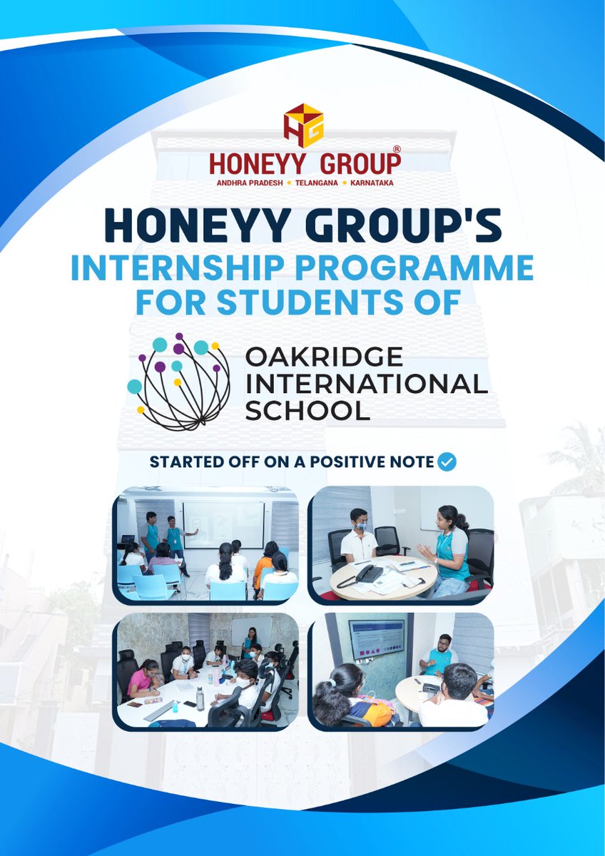HoneyyGroup's tweet image. Our first ever collaboration with Oakridge International School for an internship programme. Students have enthusiastically participated in the induction programme and continued on with the training in their respective departments.
#internshipTraining #architecturetraining
