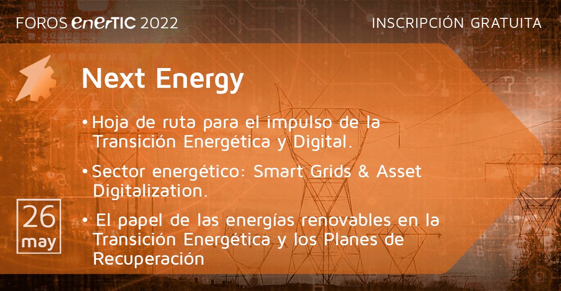enerTIC_es's tweet photo. Realiza la Inscripción gratuita al Foro "Next Energy" que tendrá lugar el 26 de mayo en el Hotel Eurostars Madrid Tower. Conferencias y mesas redondas sobre #SmartEnergy #SmartGrids #RenewableGeneration #TransitionalFuels #ZeroCO2emissions https://t.co/gMSAxhj2AE https://t.co/GbalYPmE6n