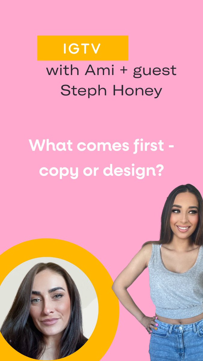 Chatting with <a href="/DearCharlieUK/">Dear Charlie</a> today at 4PM UK time about what comes first: the copy or the design?
Plus it's my first ever IG live. So I'd love to see you there. 
instagram.com/amiwrites.copy

#Copywriter #Copywriting #WebsiteDesign #BusinessDevelopment #SmallBusinessGrowth