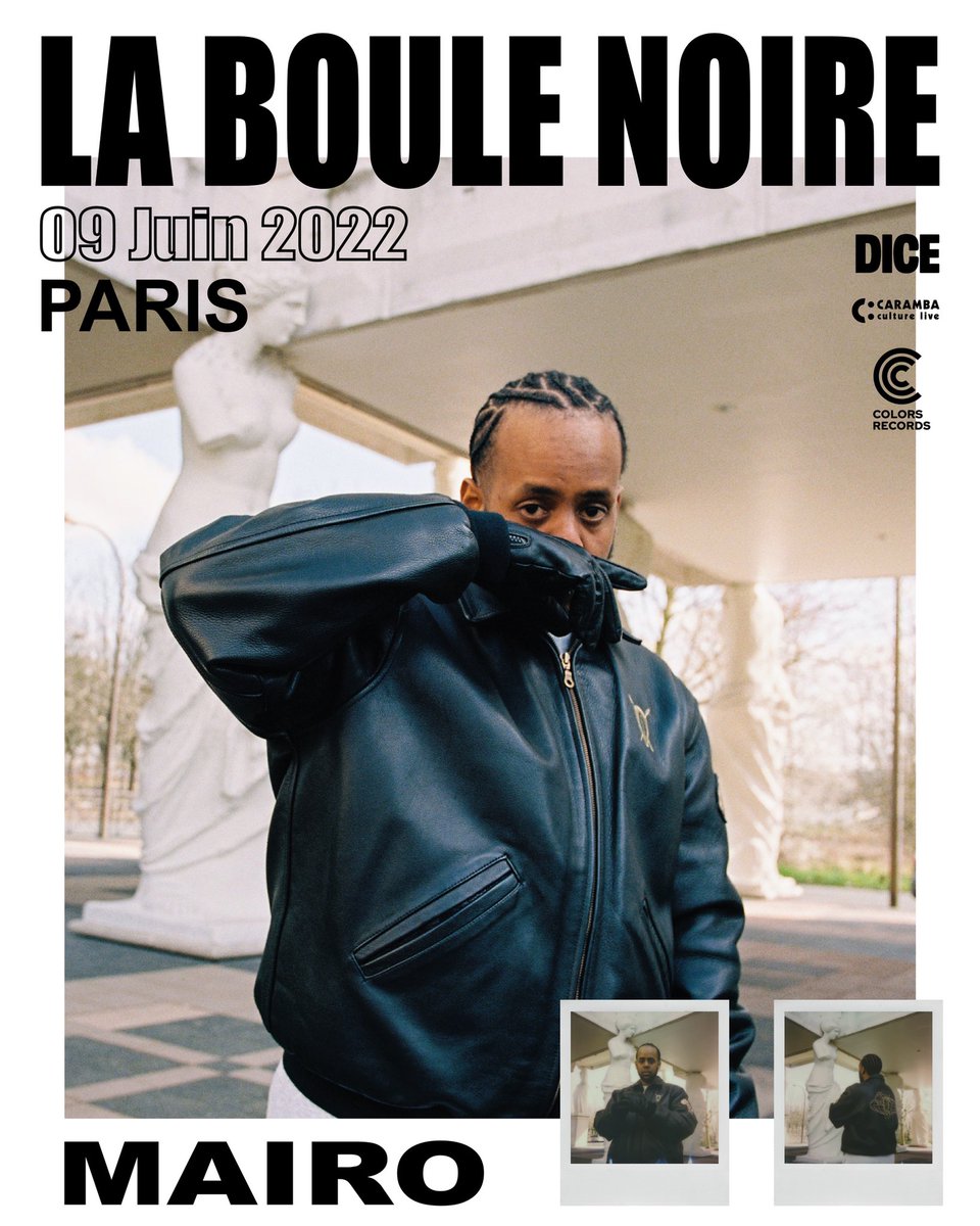 romaismalls's tweet photo. MAIRO EN MISSION à @Laboulenoire
Ouverture de la billetterie: DEMAIN 12h
Mettez une alarme, prévenez un ami et choisissez la voix de la raison car la salle va être SOLD OUT.
@Colors_Records
@carambaculturelive
@dicefr
@FreyHugo @NATAS3K https://t.co/Rce0DPeuIq