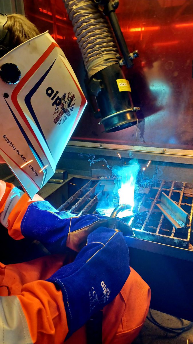 BWBusinessTrain's tweet photo. Adult learners on the current #MIG #MAG #welding short course are using distortion control measures, carrying out basic non-destructive testing and producing fillets in the vertical up position.

Call 01278 455464 ext 1734 for info on upcoming BTC welding training opportunities. https://t.co/Xs5a8C9AxT