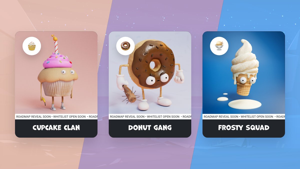 Lemike16's tweet photo. @JustDessertsNFT is an nft project that I'm looking forward to. They have 3 groups. The Cupcake Clan, The Donut Gang and last but not least The Frosty Squad!
Art by: @joelbestart 
#NFT #NFTart #NFTCommunity https://t.co/6hQxAus3dj